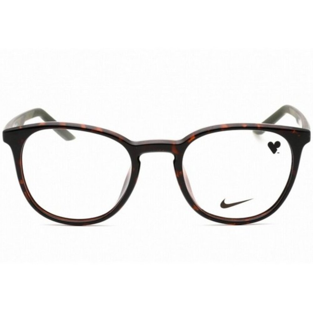 NIKE NK7260-239-49 Tortoise & Matte Rough Green Men's Eyeglasses 49/20/145 NEW - Picture 5 of 5